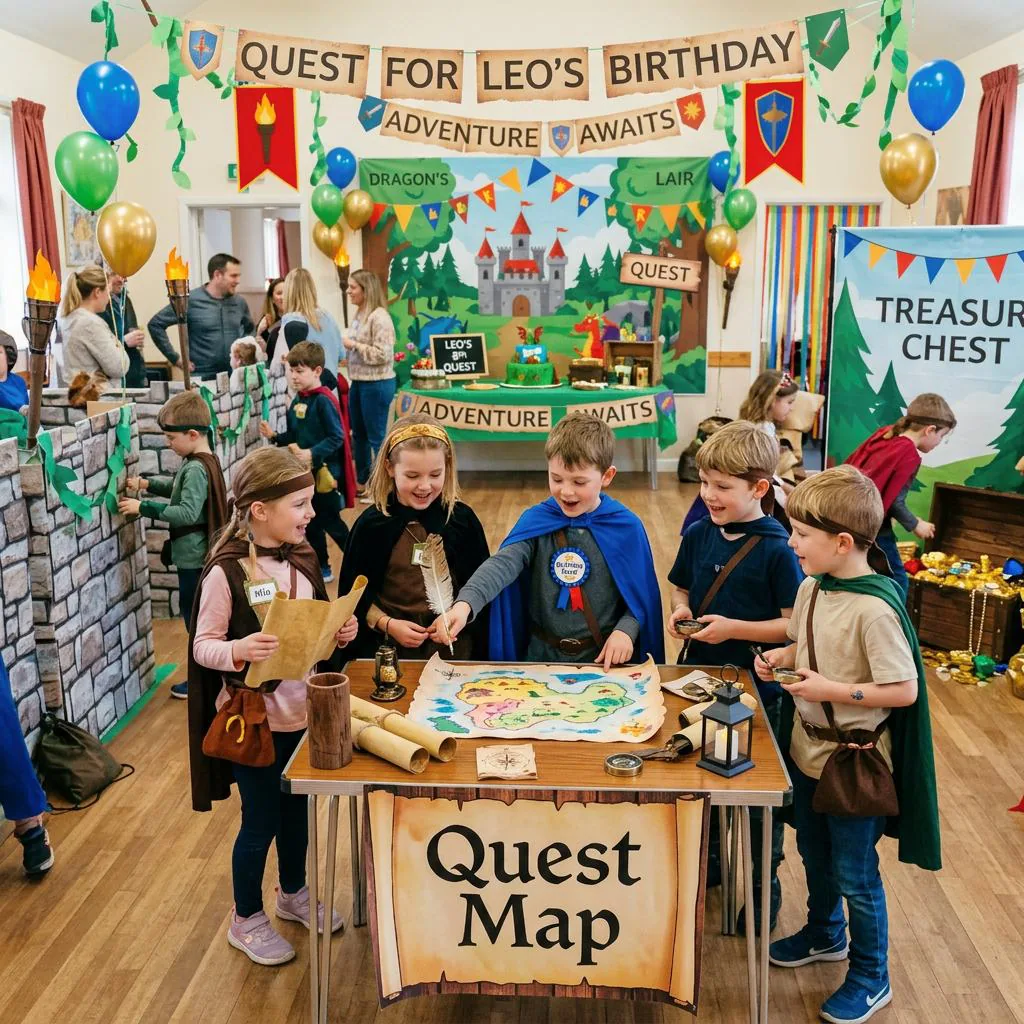 Children taking part in a themed quest