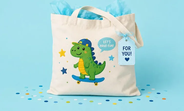 Tote bag decorating workshop kit